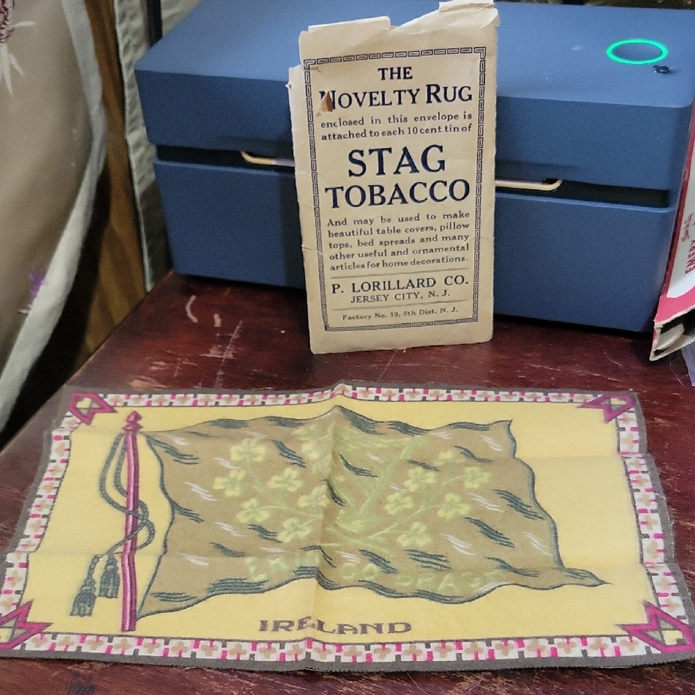 Antiqur Ireland Novelty Rug with Stag Tobacco Packaging